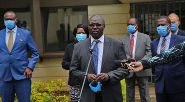 CS VISIT TO NITA TO APPRECIATE THE AUTHORITY’S EFFORT IN FIGHTING COVID -19